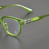 CHH Chrome Hearts Glasses Frame Large Frame Myopia Glasses Optical Anti-Blue Light