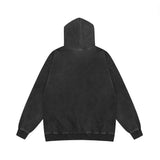 Men Hoodie Character Printed Hoodie Men Hiphop Hip Hop Rock Washed Distressed Loose Hoodie