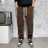 Men Sweatpants Autumn and Winter Leisure Corduroy Pants Sports Loose
