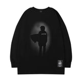 Men Long Sleeve Shirt Personality round Neck Long Sleeve T-shirt Men and Women Couple
