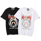 Bathing Ape T Shirt Summer Leisure Pullover Loose Cartoon Printed Short-Sleeved T-shirt for Women