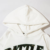 Men Fleece Lined Hoodie Embroidered Hoodie Men's Ins Casual Loose Hoodie Autumn and Winter