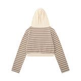 Women Hoodie Short Hoodie Knitted Women's Autumn Zipper Jacket