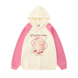 Men Hoodie Stitching Raglan Sleeve Loose Casual Hoodie Spring and Autumn