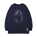 Men Long Sleeve Shirt Preppy Style round Neck Long Sleeve T-shirt Men and Women Street Hip Hop Couple