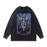 Men Long Sleeve Shirt Printed Long Sleeve T-shirt Men's and Women's Loose round Neck Autumn Long Sleeve
