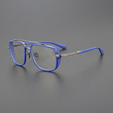 CHH Chrome Hearts Glasses Double Beam Big Face Titanium Frame Myopia Glasses Frame