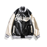 Varsity Jacket Vintage Jacket Retro Leather Baseball Uniform for Men