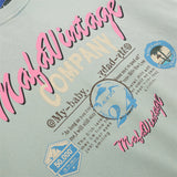 Men Hoodie Sweater Men's Loose Leisure Sports Letter Printing Worn Looking Washed-out