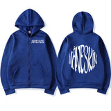 Italian Rock Band Maneskin Logo Zipper Hoodie Men's