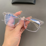 CHH Chrome Hearts Glasses Silver Versatile Myopia Eyeglasses Frame
