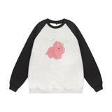 Men Hoodie Autumn and Winter round Neck Sweater Men's Flocking Embroidery Pullover