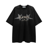 After Prom Shirt Summer Hip Hop Five-Pointed Star High Street Fashion Brand Short Sleeve T-shirt Retro Couple Sleeve