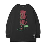 Men Long Sleeve Shirt Men's and Women's Loose Sleeves T-shirt High Street Ins Retro Hip Hop