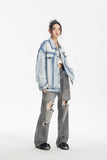 Unisex Jacket Autumn Washed Do the Old Cowboy Jacket Women's Clothing