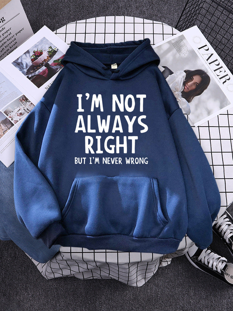 Women's Hoodie Cool Interesting Letters Printed Tops