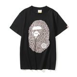 Bathing Ape T Shirt Summer Camouflage Leopard Print Casual Plus Size Short Sleeve T-shirt