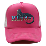 Rhude Hat Mesh Cap Animal Print Mesh Baseball Cap
