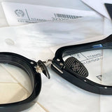 CHH Chrome Hearts Glasses Line Striped Two Color Legs 925 Sterling Silver Edition