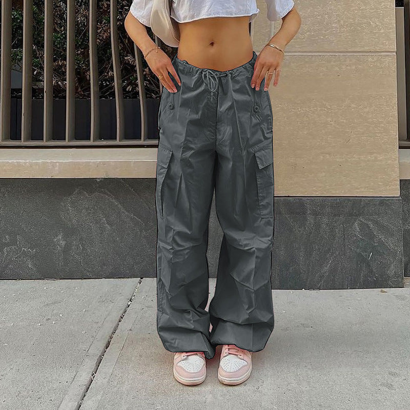 Women Pants Spring and Summer Loose All-Matching Work Clothes Casual Straight Pants