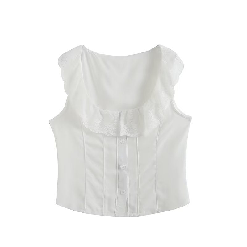Women Skirt Summer Lace Lace Vest Top Skirt