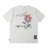 Men T Shirt Drop-Shoulder Sleeve Short Sleeve T-shirt Men and Women Street Loose