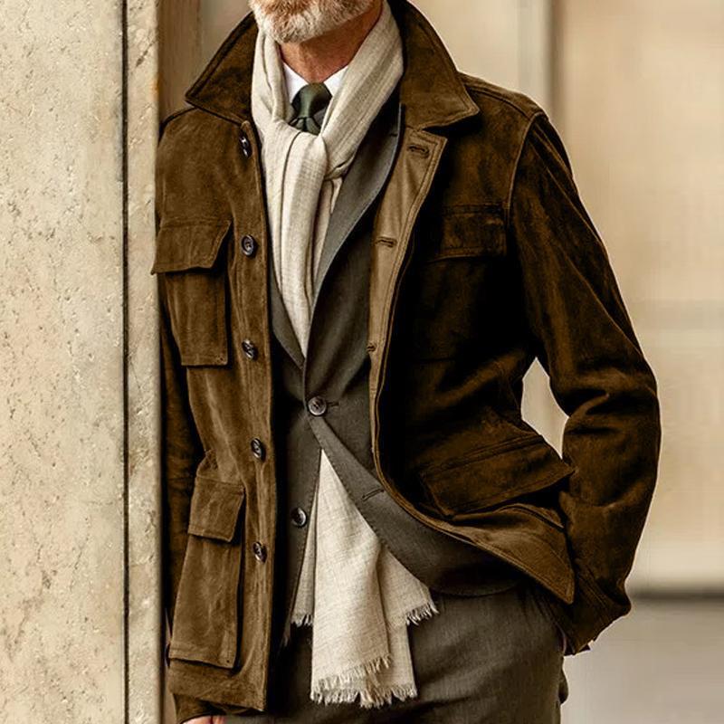 Men Jack Men's Suede Casual Fashionable Jacket