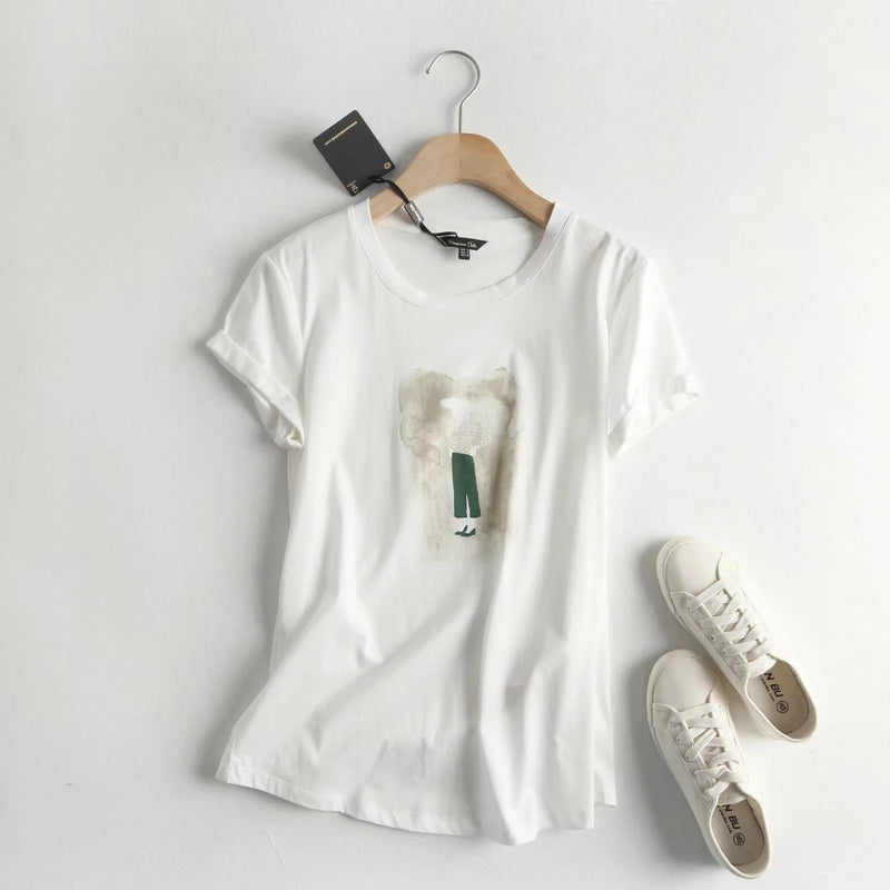 Women T-Shirt Summer Short Sleeve T-shirt Top Ins