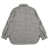 Men Long Sleeved T Shirt Plaid Long Sleeve Lapel Shirt Men's Loose Casual Shirt Coat Fashion