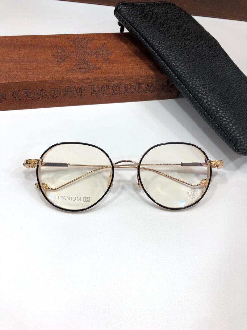 CHH Chrome Hearts Glasses Ultra Light Retro Literary Flat Mirror Myopia Glasses Frame