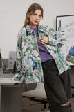 Unisex Jacket Autumn Floral Casual Jacket Women's Clothing
