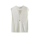 Women T-shirt Ice Silk Sweater Summer Vest Slimming T-shirt