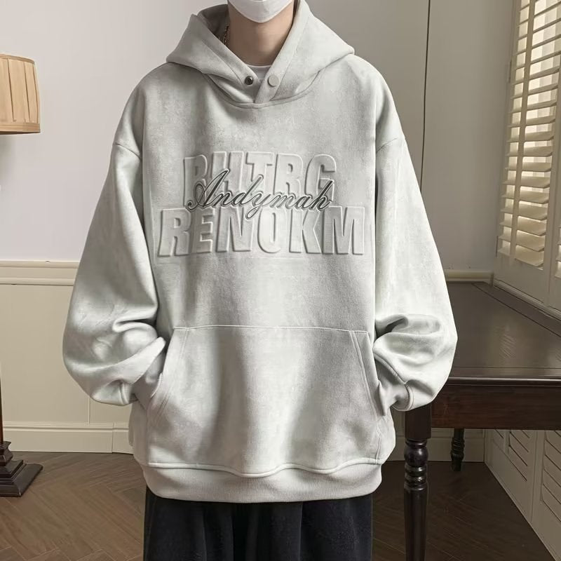 Men Hoodie Hiphop Sweater Men's Spring and Autumn Hooded Jacket Fashion Brand Top