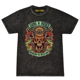 Guns N' Roses We're Back Retro Street Style Printed Washed