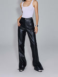 Unisex Pants Fall Motorcycle Leather Pants