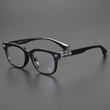 CHH Chrome Hearts Glasses Frame Large Frame Myopia Glasses Optical Anti-Blue Light