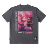 Men T Shirt Summer American Fashion Brand Short Sleeve T-shirt Men's Loose