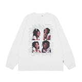 Men Long Sleeve Shirt Hip Hop Long Sleeve Bottoming T-shirt Men and Women All-Matching Casual Couple