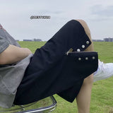 Men Sweatpants Breasted Design Shorts Men's Casual Summer Loose