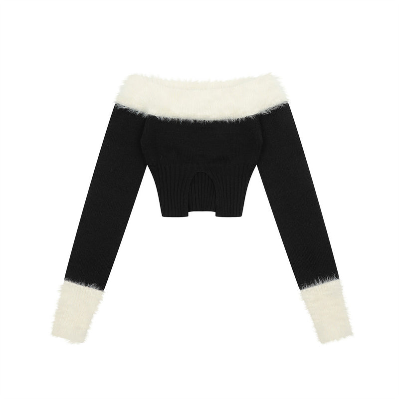 Women Sweater Short Sweater for Girls Spring Autumn Knitwear