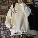 Men Hoodie round-Neck Non-Hoodie Sweater Men's Spring and Autumn Loose Fashion Brand