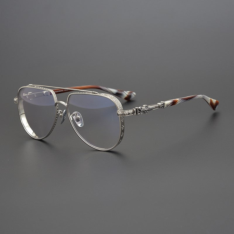 CHH Chrome Hearts Glasses Collector's Edition Pure Titanium Engraved Myopia Glasses Frame Sunglasses