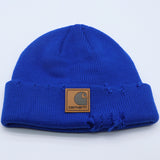 Carhartt Hat Old Ripped Knitted Vintage Cold Hat