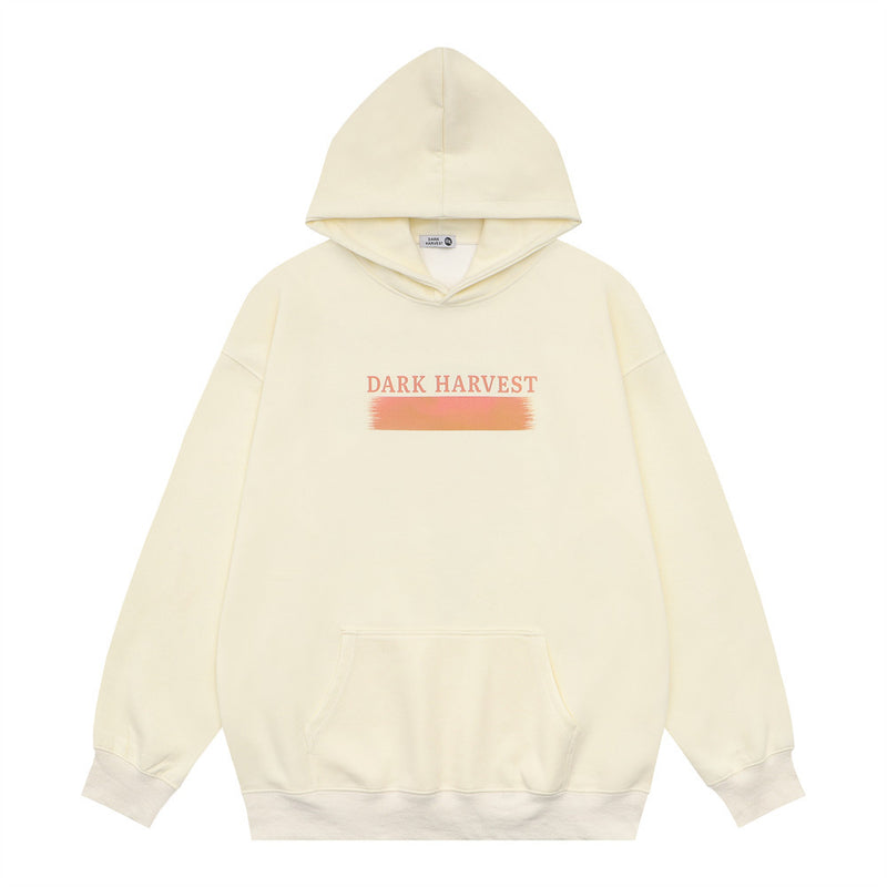 Men Hoodie Sunset Reflection Printed Hoodie Men's Ins Loose