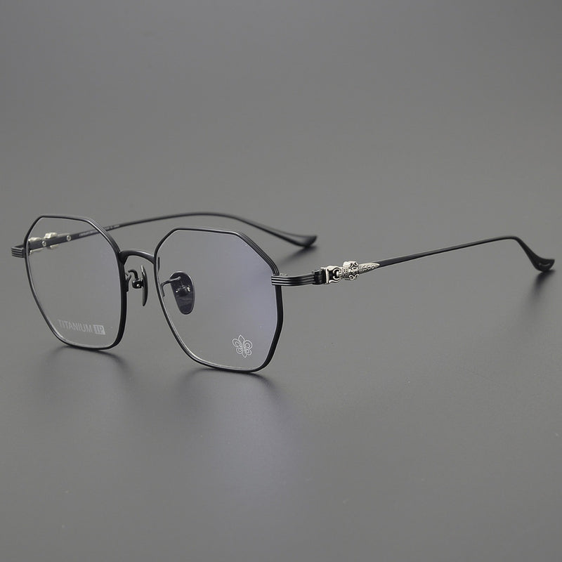 CHH Chrome Hearts Glasses Pure Titanium Business Polygon Glasses Frame