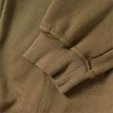 Men Fleece Lined Hoodie Fall/Winter Hoodie Men's Gradient Letter Embroidery Zipper Jacket