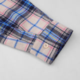 Men Long Sleeved T Shirt Plaid Long Sleeve Shirt Men's Spring and Autumn Loose Shirt Letter Embroidery Casual