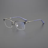 CHH Chrome Hearts Glasses Pure Titanium Glasses Myopia Glasses Frame Ultra Light Business Half Frame