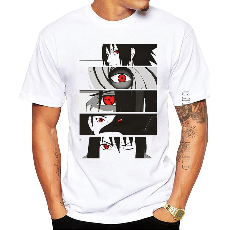Cotton New Fashion Sharingan Men T-Shirt O Neck