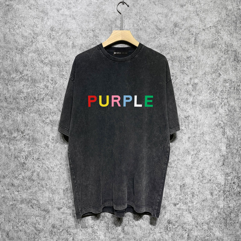 Purple Brand T Shirt Short Sleeve T-shirt Blouse